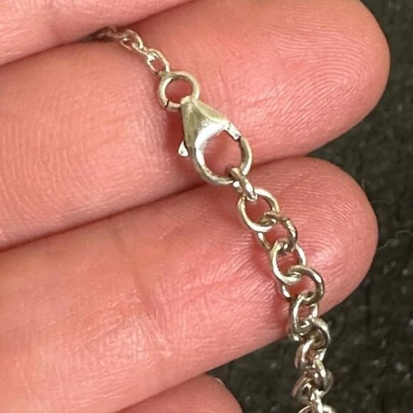 Vintage 90s Christian Dior Galliano Necklace Silver, Alice in Wonderland - Picture 6 of 8